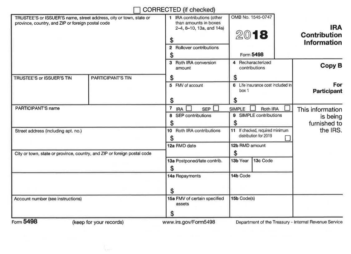 American Equity's Tax Form 5498 for IRA Contribution